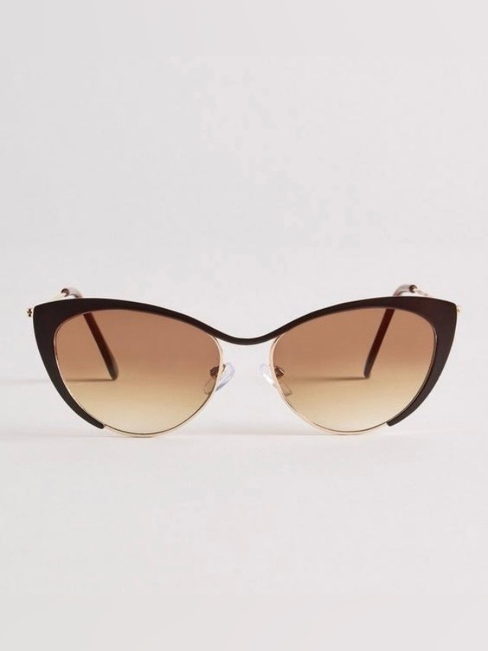 NEW - Women's Cat-Eye Brown Gradient Sunglasses